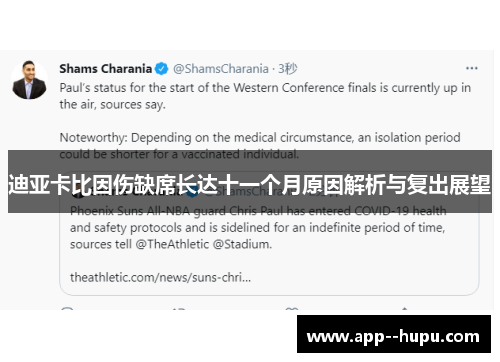 迪亚卡比因伤缺席长达十一个月原因解析与复出展望